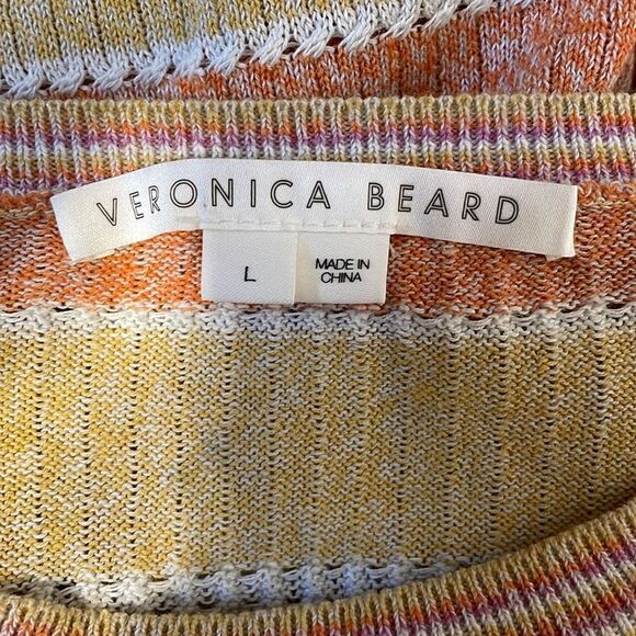 Veronica Beard Raimi Color Block Pullover Sweater L - Picture 6 of 7